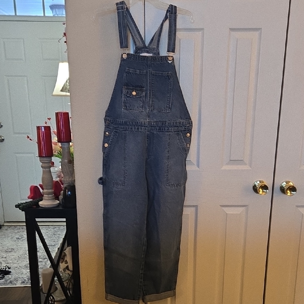 Celebrity Pink Women's Classic Blue Overalls